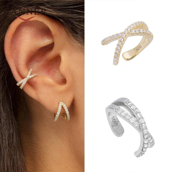 925 Sterling Silver Ear Cuff  For Women