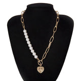 IngeSight.Z Punk Imitation Pearl Choker Necklace