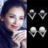 New Fashion Simulated Pearls Pendientes