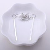 Simple fashion gold color Silver plated