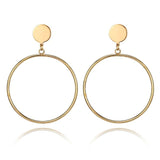 Simple fashion gold color Silver plated