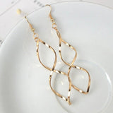 Simple fashion gold color Silver plated