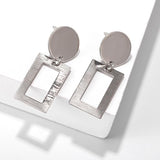 Simple fashion gold color Silver plated