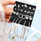 Hesiod New Earrings Sets Gold Silver Small