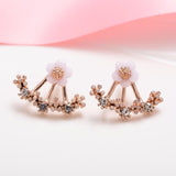 Korean Jewelry Zircon Pearl Heart Crystal