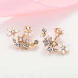 Korean Jewelry Zircon Pearl Heart Crystal