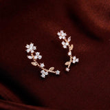 Korean Jewelry Zircon Pearl Heart Crystal