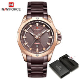 NAVIFORCE Luxury Fashion Silver Watch Men Military