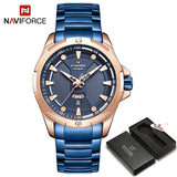NAVIFORCE Luxury Fashion Silver Watch Men Military