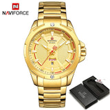 NAVIFORCE Luxury Fashion Silver Watch Men Military