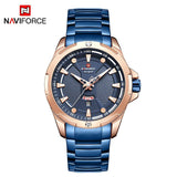 NAVIFORCE Luxury Fashion Silver Watch Men Military