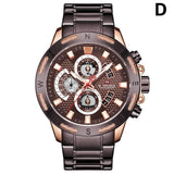 NAVIFORCE Men Watches Gold Stainless