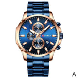 NAVIFORCE Men Watches Gold Stainless