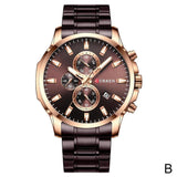 NAVIFORCE Men Watches Gold Stainless