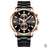 NAVIFORCE Men Watches Gold Stainless