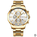 NAVIFORCE Men Watches Gold Stainless