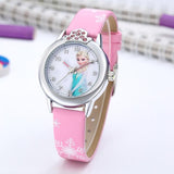 Princess Kids Watches Leather Strap