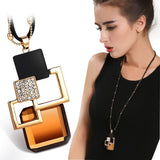 Long Necklaces & Pendants for Women Maxi Collier Femme Geometric