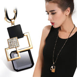 Long Necklaces & Pendants for Women Maxi Collier Femme Geometric