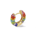 Women CZ Rainbow Earrings Cubic Zirconia