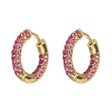 Women CZ Rainbow Earrings Cubic Zirconia