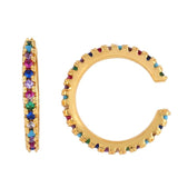 Women CZ Rainbow Earrings Cubic Zirconia