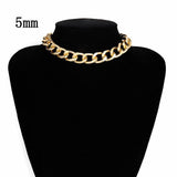 IngeSight.Z Punk Curb Cuban Choker Necklace