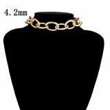 IngeSight.Z Punk Curb Cuban Choker Necklace