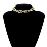 IngeSight.Z Punk Curb Cuban Choker Necklace