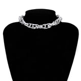 IngeSight.Z Punk Curb Cuban Choker Necklace
