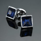 Novelty Luxury Blue white Cufflinks