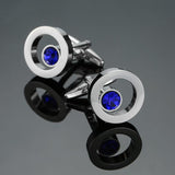 Novelty Luxury Blue white Cufflinks