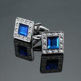 Novelty Luxury Blue white Cufflinks