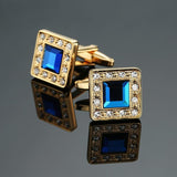 Novelty Luxury Blue white Cufflinks