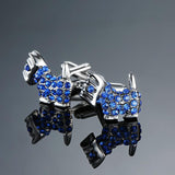 Novelty Luxury Blue white Cufflinks