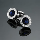 Novelty Luxury Blue white Cufflinks