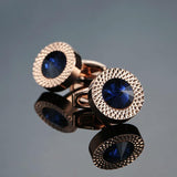 Novelty Luxury Blue white Cufflinks