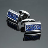 Novelty Luxury Blue white Cufflinks