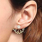 Hot Crystal Flower Stud Earrings for Women