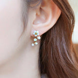 Hot Crystal Flower Stud Earrings for Women