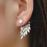 Hot Crystal Flower Stud Earrings for Women