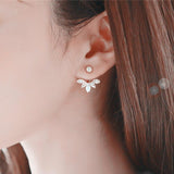Hot Crystal Flower Stud Earrings for Women