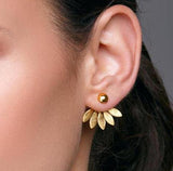 Hot Crystal Flower Stud Earrings for Women