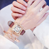 Praça de luxo diamante mulheres relógios