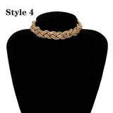 Choker Necklace Collar Statement Hip Hop