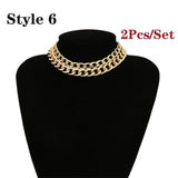 Choker Necklace Collar Statement Hip Hop