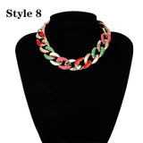 Choker Necklace Collar Statement Hip Hop