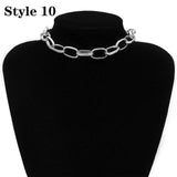 Choker Necklace Collar Statement Hip Hop