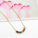 FLOLA Tennis Rainbow Choker CZ Zircon