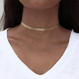 17KM Fashion Multilayer Gold Eyes Necklace